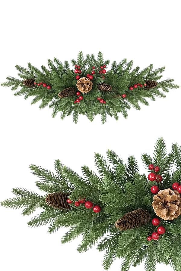 Сваг Holyday с шишками и ягодами 75см 60004/3-75-3