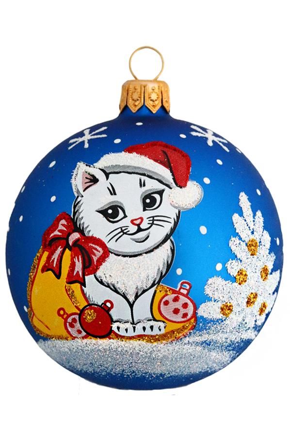 Елочный шар Кот С863к Мешок