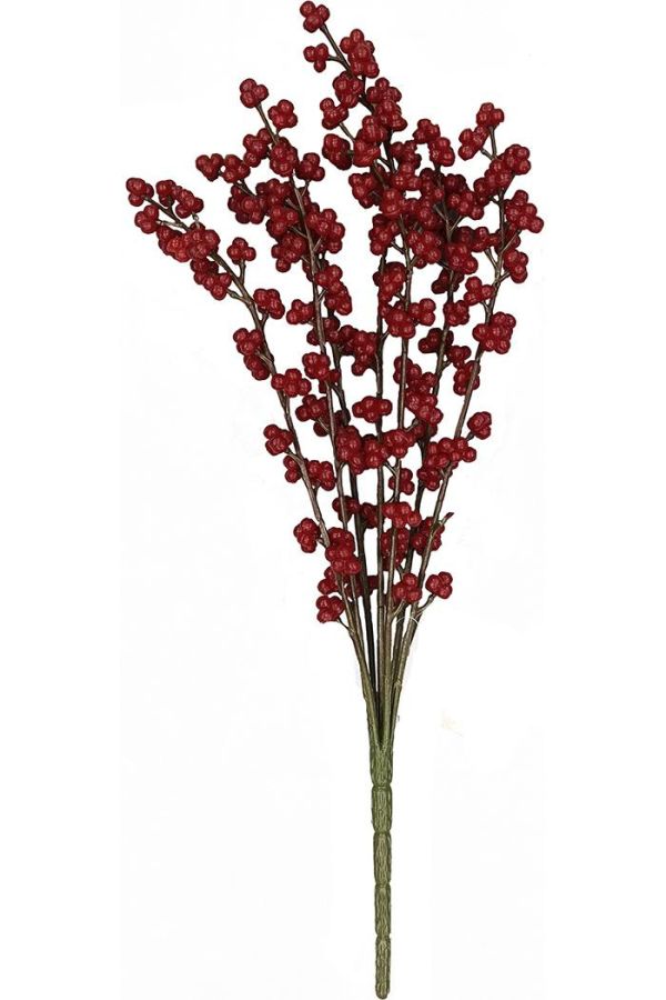 Ветка декоративная с ягодами 40см B00205/F2