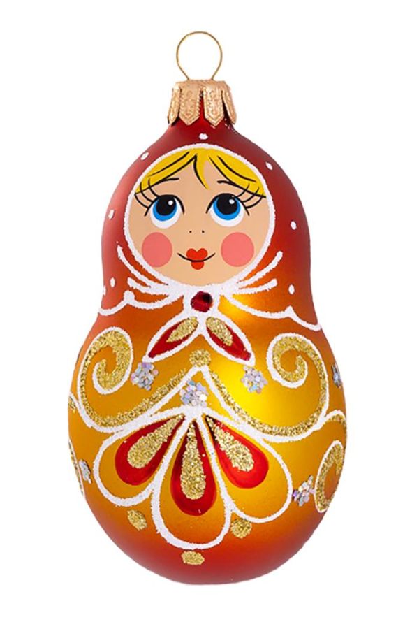 Елочное украшение Матрешка ажурная С2355