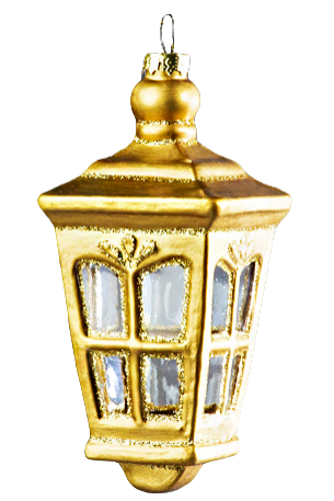 Фонарь Старинный матово-золотой GLD442