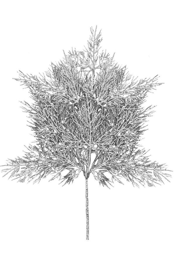 Ветка декоративная 45см P00156-1C/GS002/G008