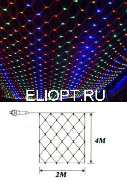 Сетка светодиодная 2,0х4,0(h)м DMLN48028/2040/M