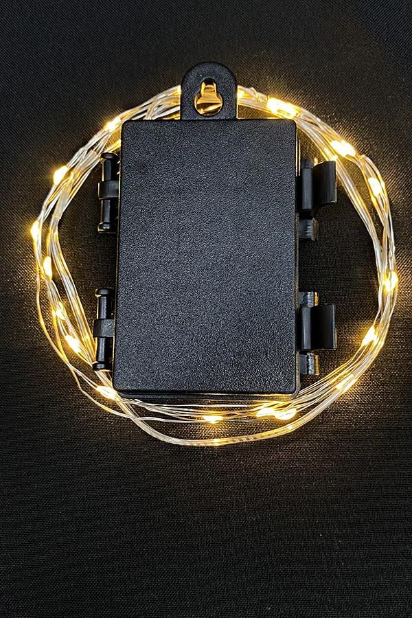 Электрогирлянда Роса 2м 20-LED-LN-WW-3AA-IP44